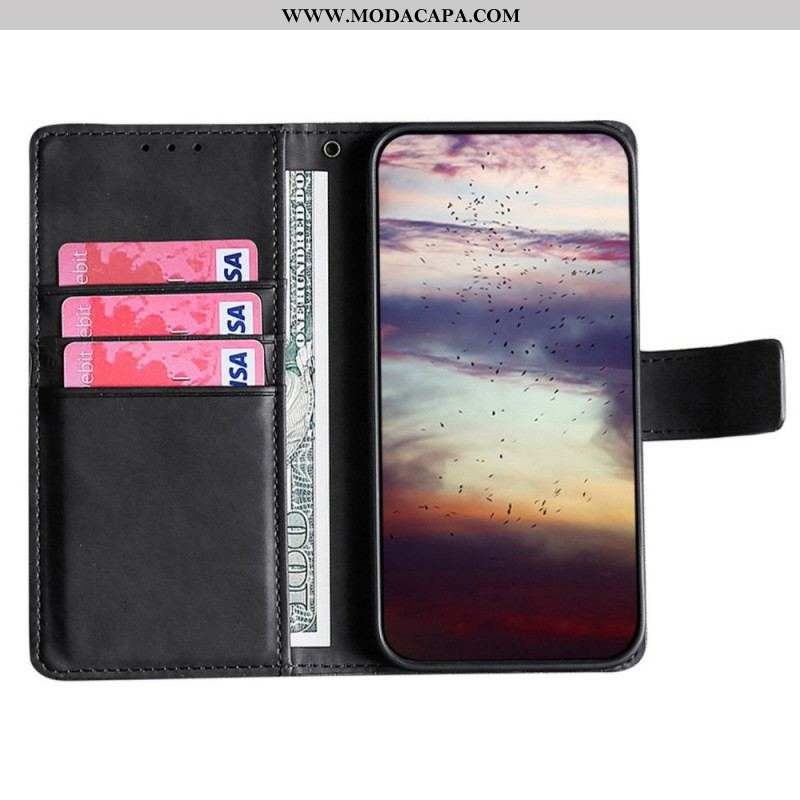 Capa Flip Para OnePlus Nord CE 2 Lite 5G Estilo De Pele De Crocodilo