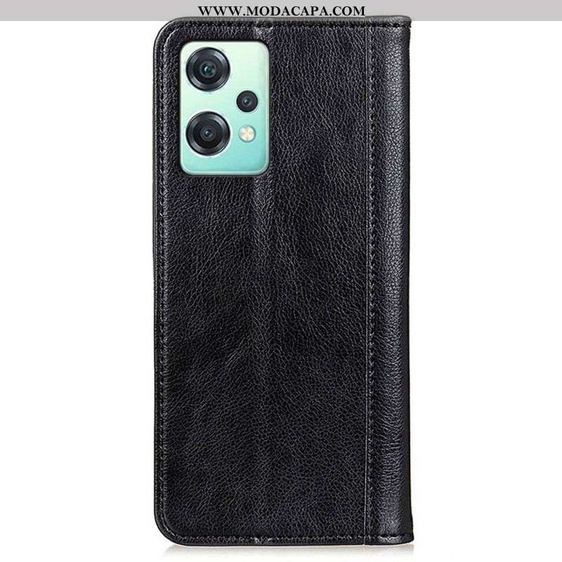 Capa De Celular Para OnePlus Nord CE 2 Lite 5G Flip Clássico Couro Rachado