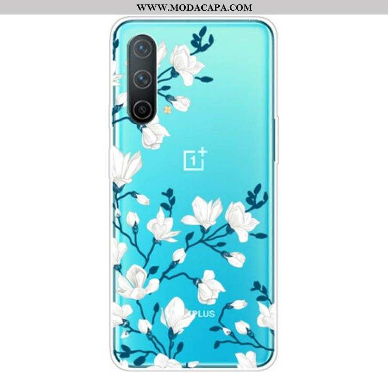 Capa De Celular Para OnePlus Nord CE 5G Flores Brancas