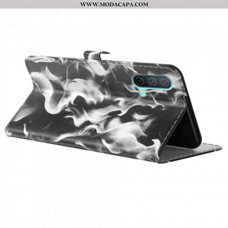 Capa Flip Para OnePlus Nord CE 5G Padrão Abstrato