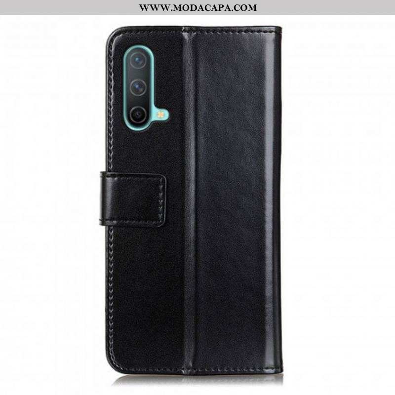 Capa Flip Para OnePlus Nord CE 5G Efeito Couro Tricolor