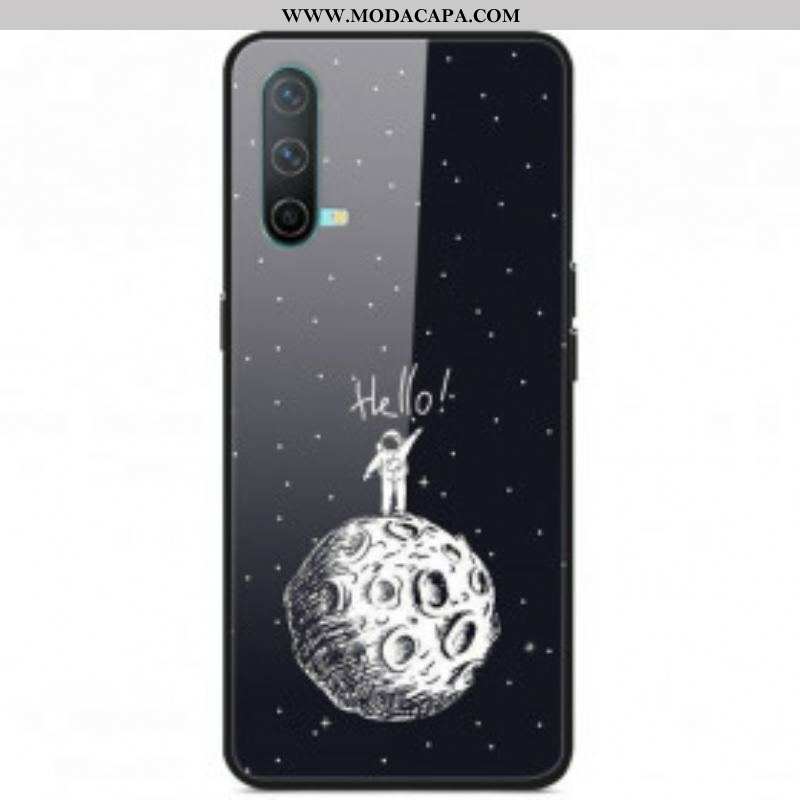 Capa Para OnePlus Nord CE 5G Hello Moon Vidro Temperado