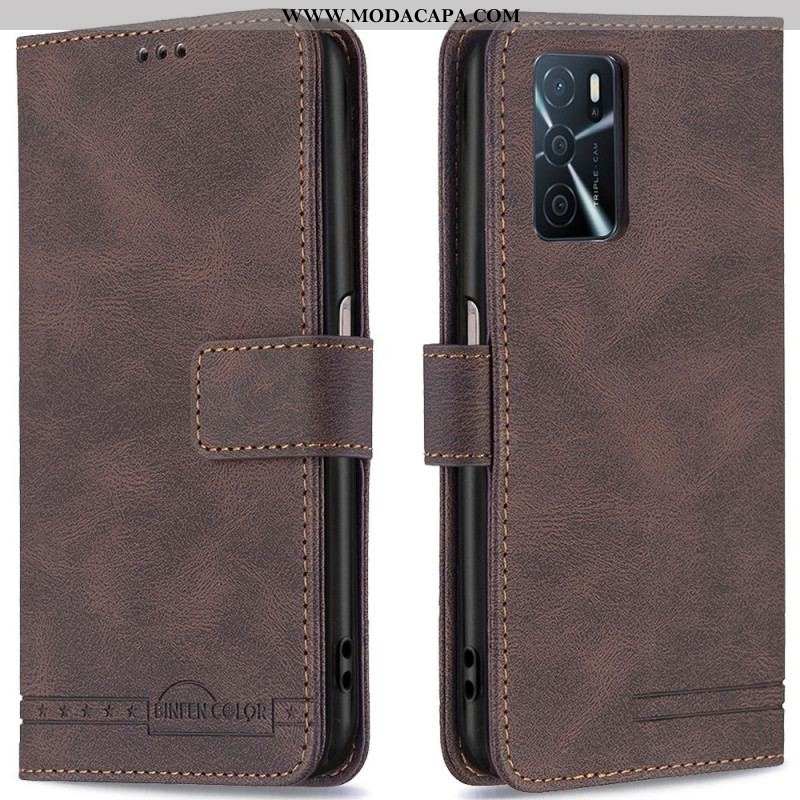 Capa Flip Para Oppo A16 / A16s Rfid Binfen Cor