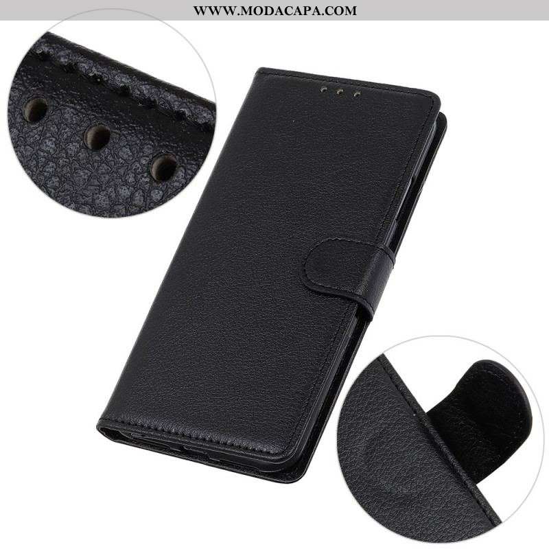 Capa Flip Para Oppo A74 4G Tradicionalmente Lichia