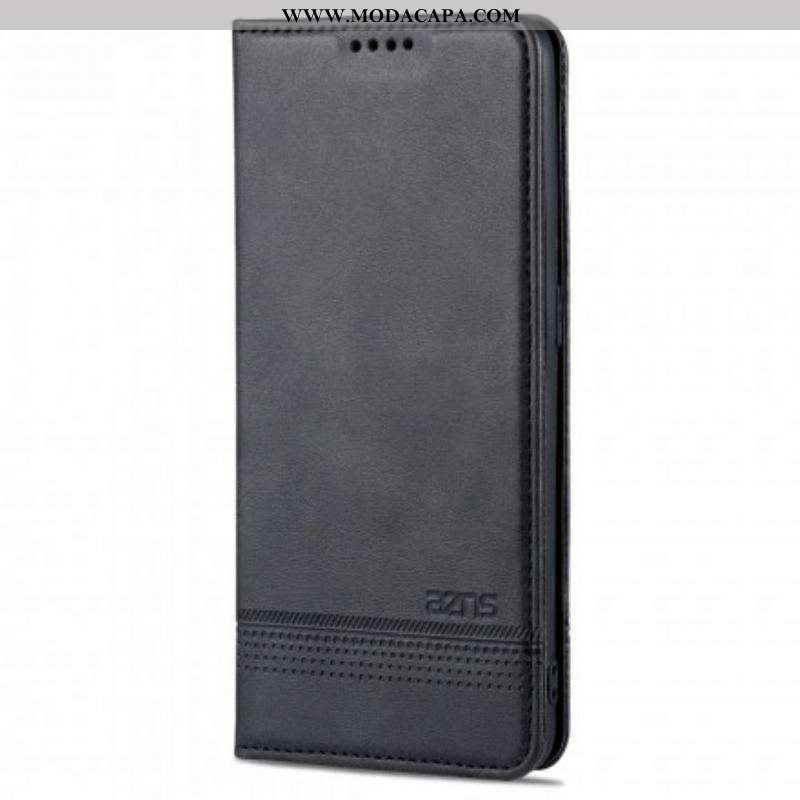 Capa De Celular Para Oppo A94 5G Flip Estilo De Couro Azns