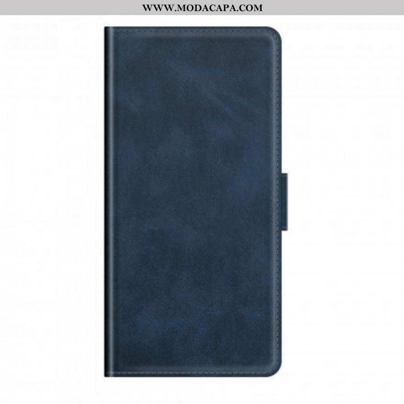 Capa Flip Para Oppo A94 5G De Couro Aba Dupla