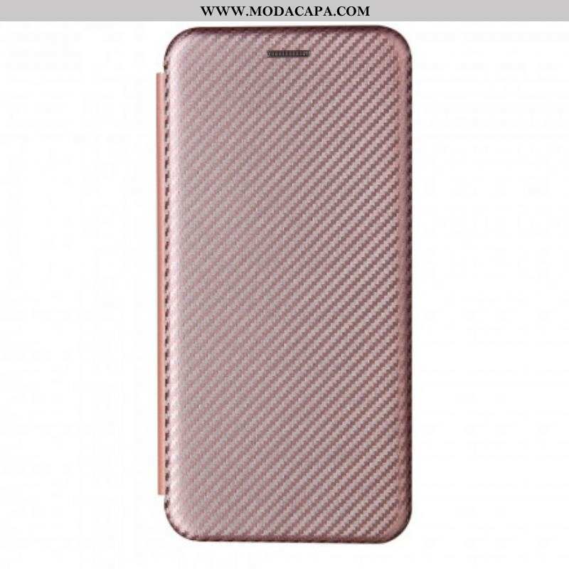 Capa De Celular Para Oppo A94 5G Flip Silicone De Carbono Colorido