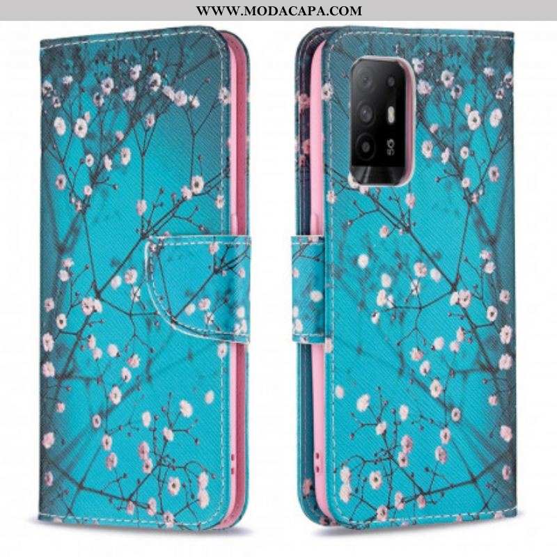 Capa De Celular Para Oppo A94 5G Flip Ramos Floridos