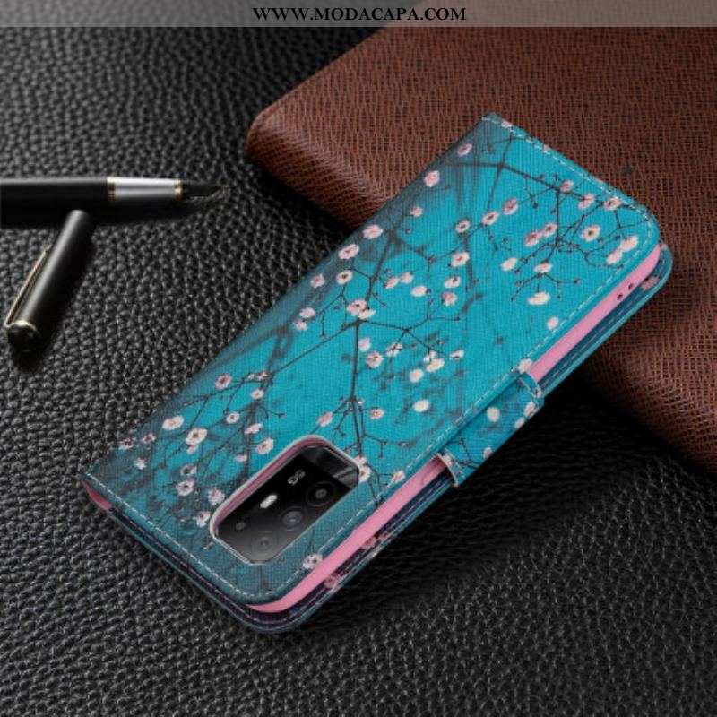 Capa De Celular Para Oppo A94 5G Flip Ramos Floridos