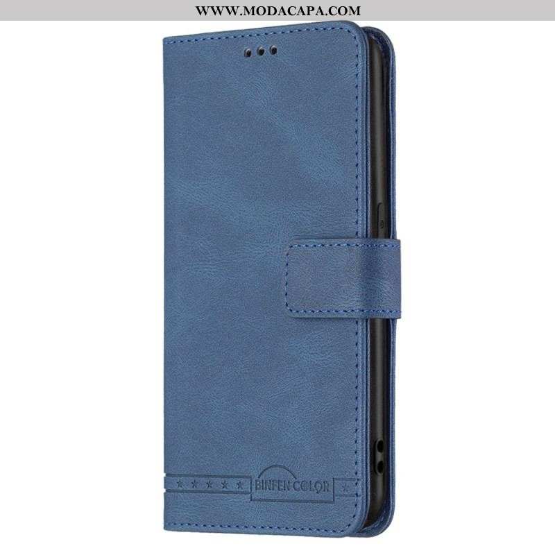 Capa Flip Para Oppo A94 5G Couro Sintético