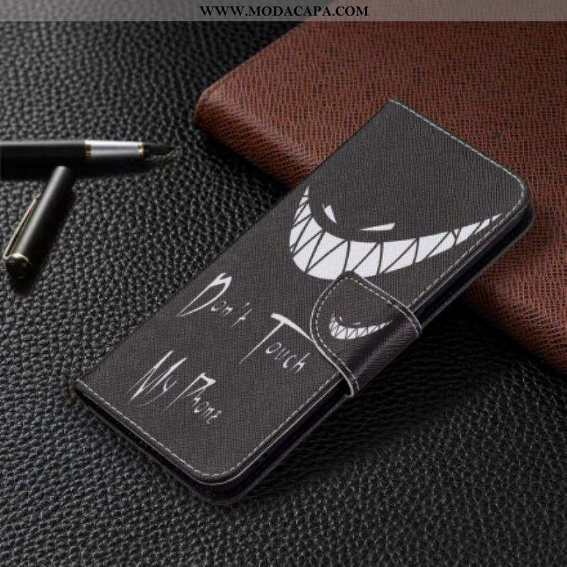 Capa Em Pele Para Oppo A94 5G Telefone Do Diabo