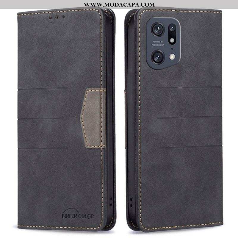 Capa De Celular Para Oppo Find X5 Pro Flip Cor Binfen