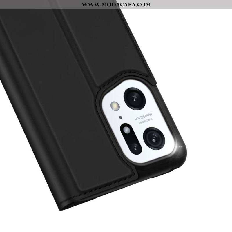 Capa De Celular Para Oppo Find X5 Pro Flip Skin Pro Series Dux Ducis