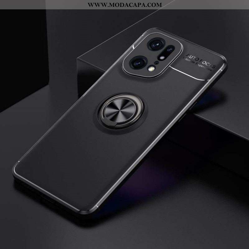 Capa Para Oppo Find X5 Pro Anel Giratório