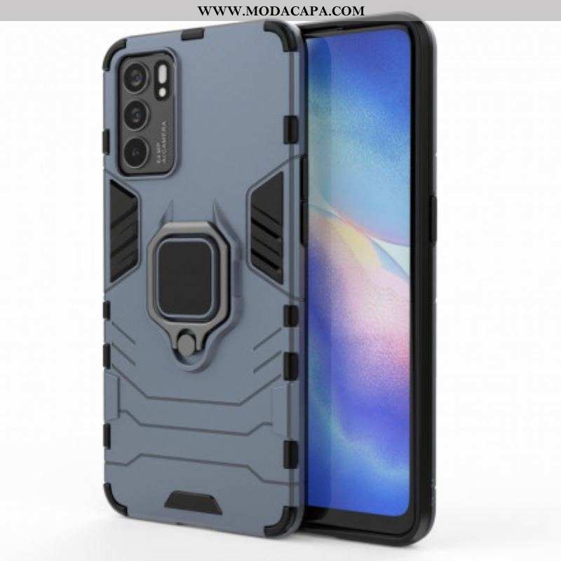 Capa De Celular Para Oppo Reno 6 5G Resistente A Anel