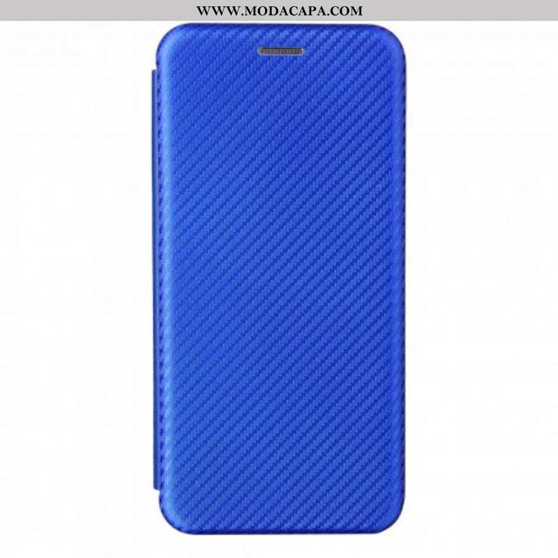 Capa De Celular Para Oppo Reno 6 5G Flip Silicone De Carbono Colorido