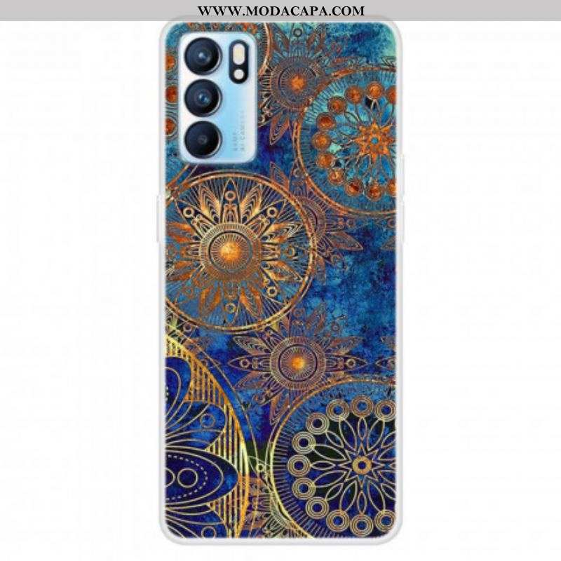 Capa Para Oppo Reno 6 5G Tendência Mandala