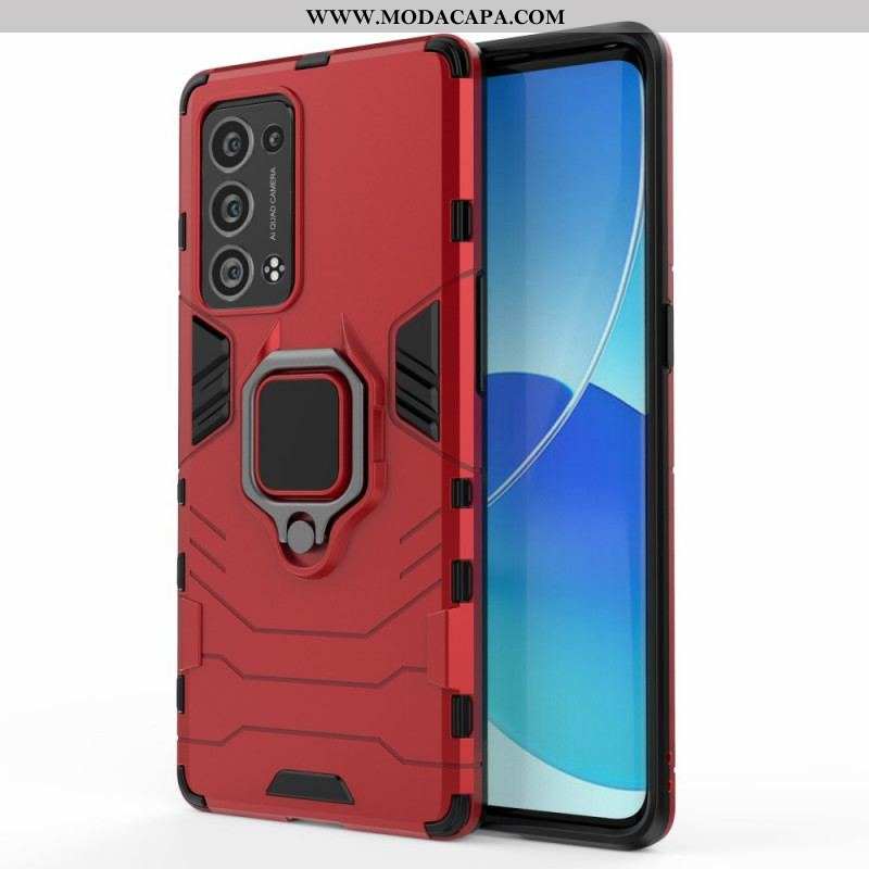 Capa Para Oppo Reno 6 Pro 5G Suporte De Anel Giratório