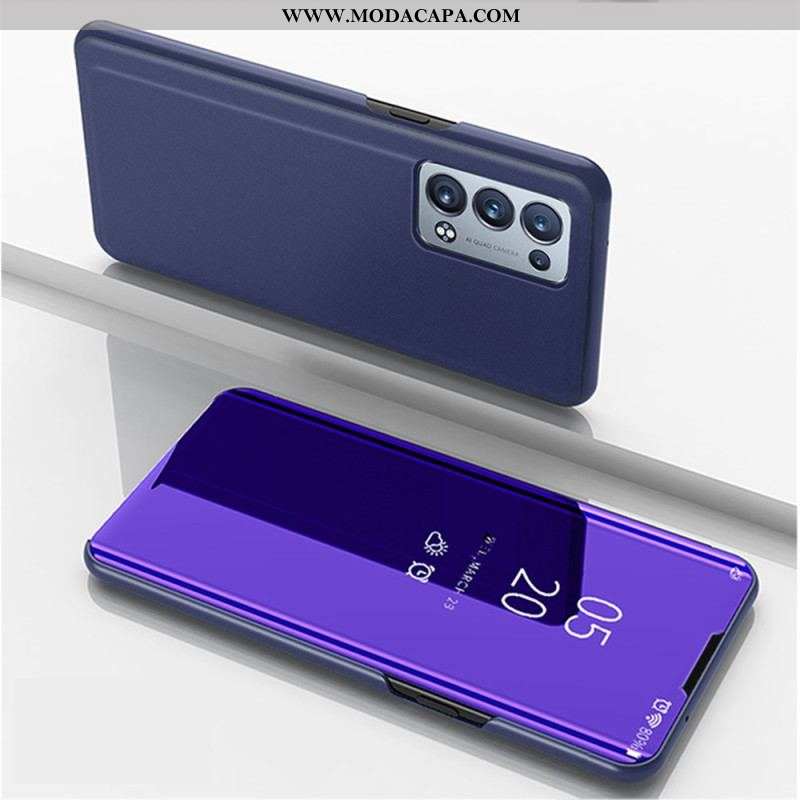 Capa De Celular Para Oppo Reno 6 Pro 5G Flip Superfície Ultra Suave