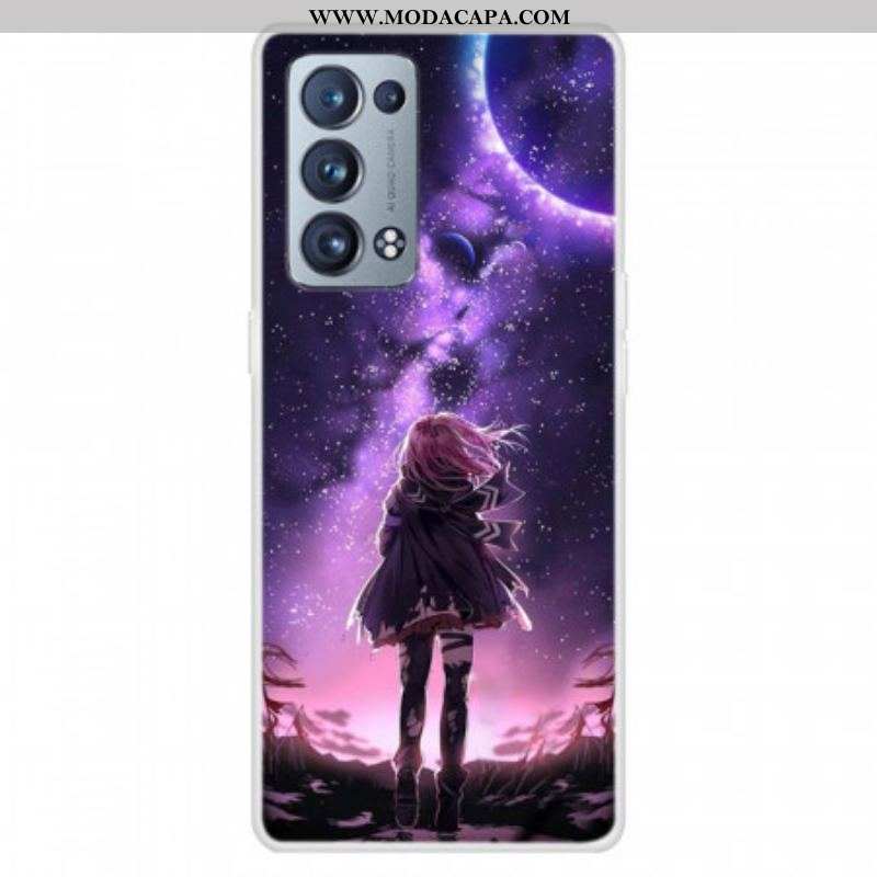 Capa Para Oppo Reno 6 Pro 5G Lua Violeta