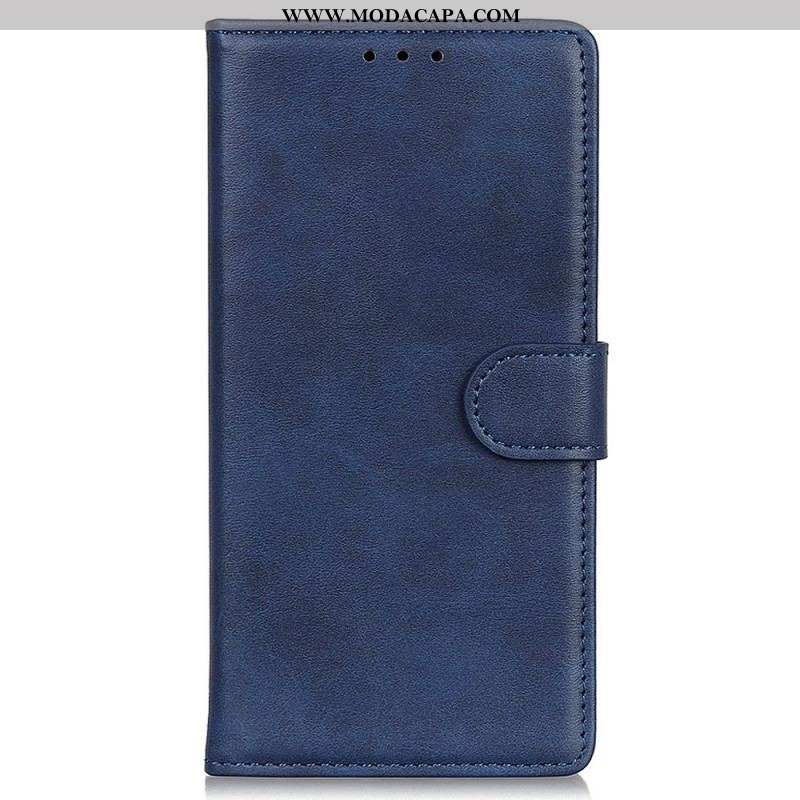 Capa De Couro Para Oppo Reno 7 Estilo De Couro Fosco