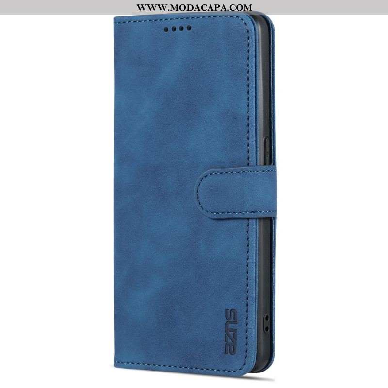 Capa Flip Para Oppo Reno 8 Lite Estilo De Couro Azns