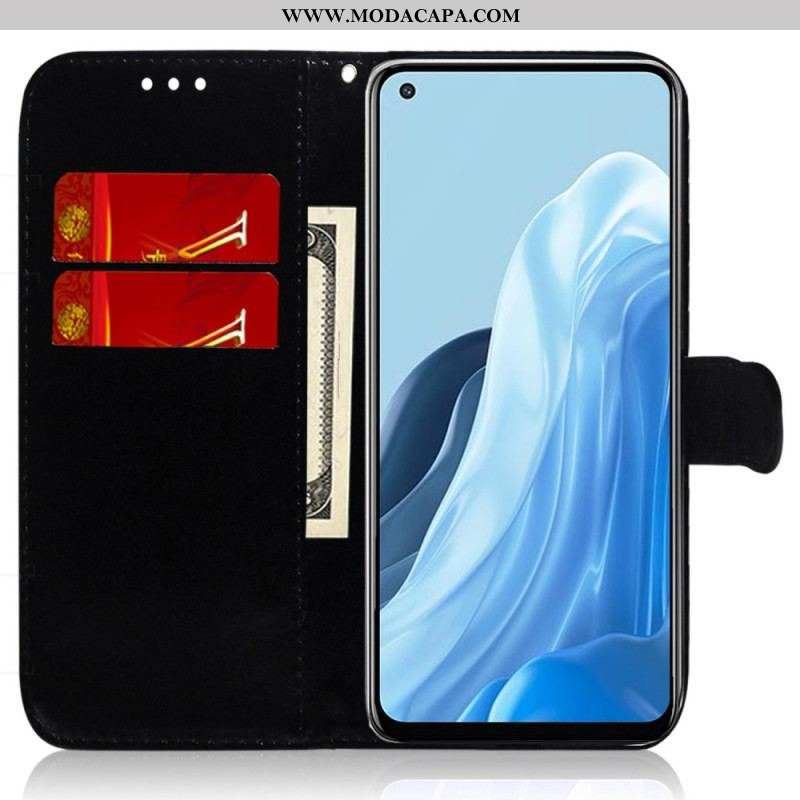 Capa Folio Para Oppo Reno 8 Estilo Discoteca