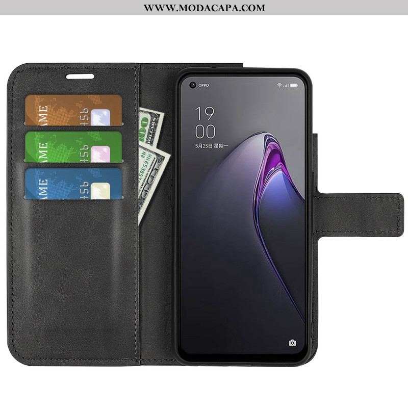 Capa Flip Para Oppo Reno 8 Vintage