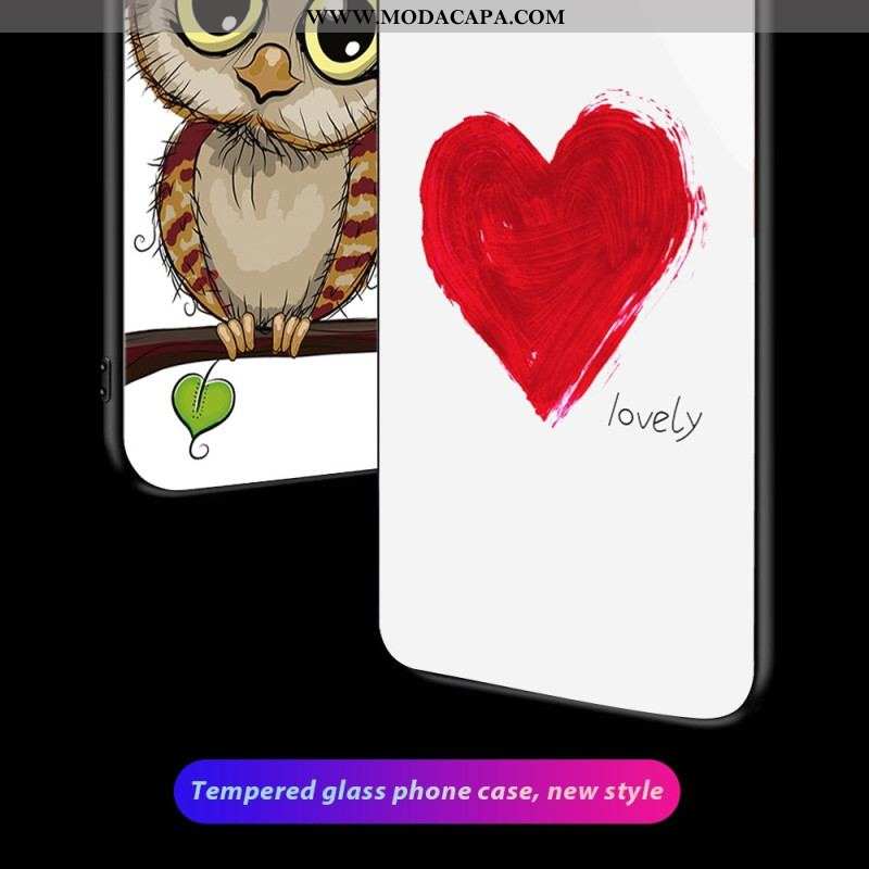 Capa Para Oppo Reno 8 Vidro Temperado Bad Owl