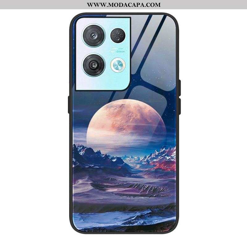 Capa Para Oppo Reno 8 Vidro Temperado Espacial