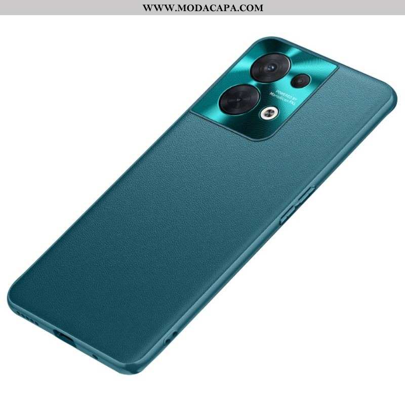 Capa Para Oppo Reno 8 Couro Falso Premium