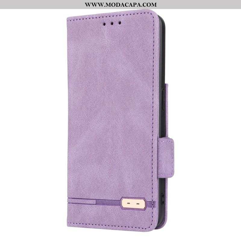 Capa Flip Para Oppo Reno 8 Elegância Sutil