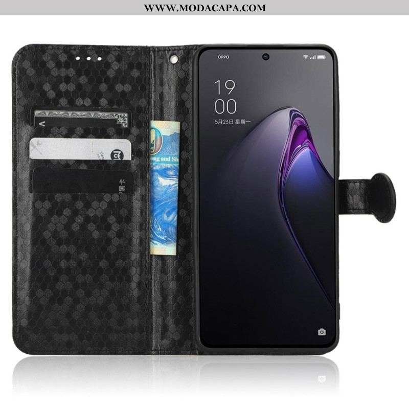 Capa Flip Para Oppo Reno 8 Pro De Cordão Design Strappy 3d