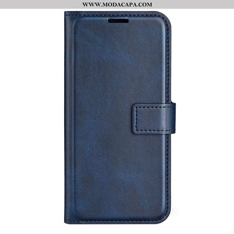 Capa De Couro Para Oppo Reno 8 Pro Costuras Finas