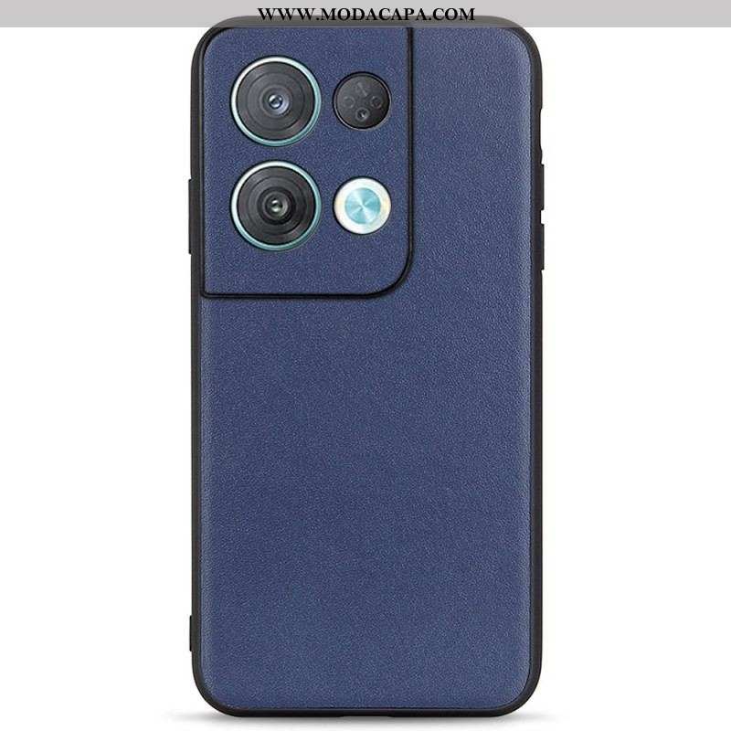 Capa Para Oppo Reno 8 Pro Couro Legitimo