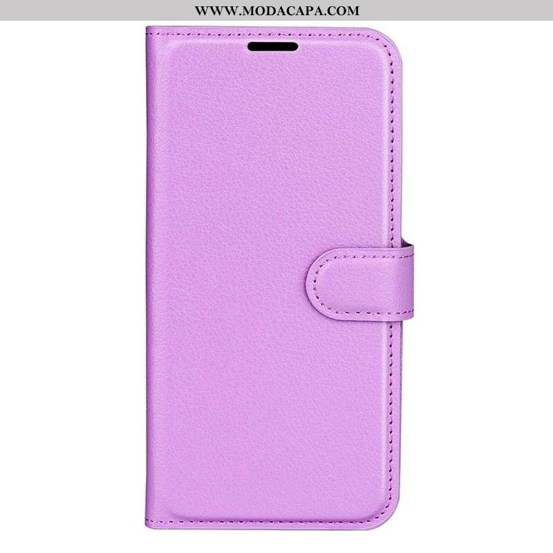 Capa De Couro Para Oppo Reno 8 Pro Clássico