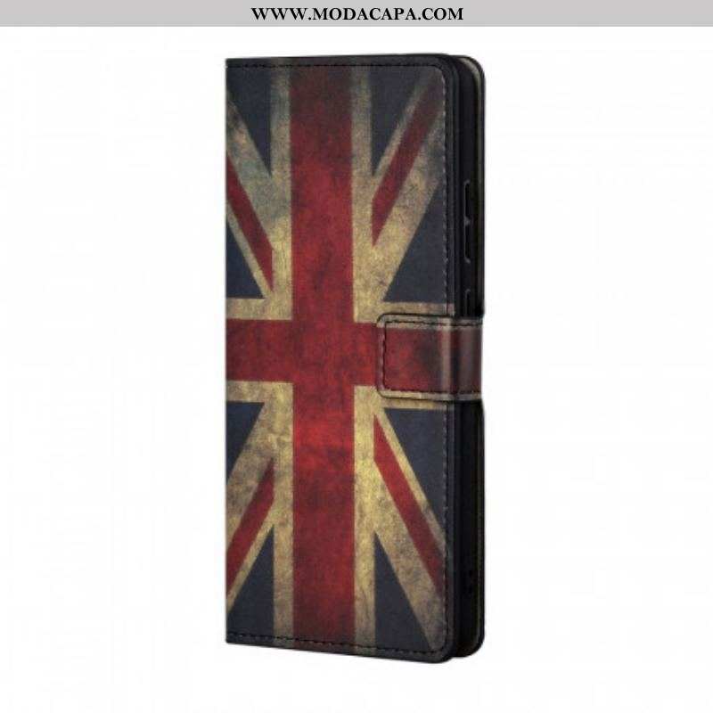 Capa Flip Para Samsung Galaxy A13 5G / A04s Bandeira Da Inglaterra
