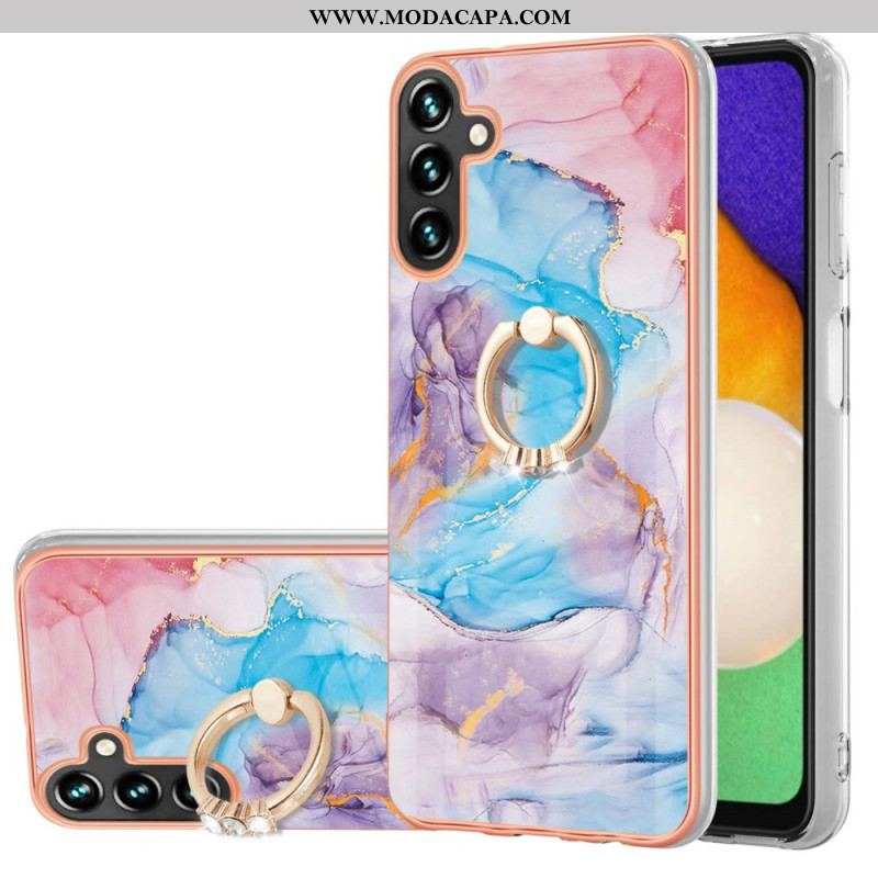 Capa Para Samsung Galaxy A13 5G / A04s Mármore Com Suporte De Anel