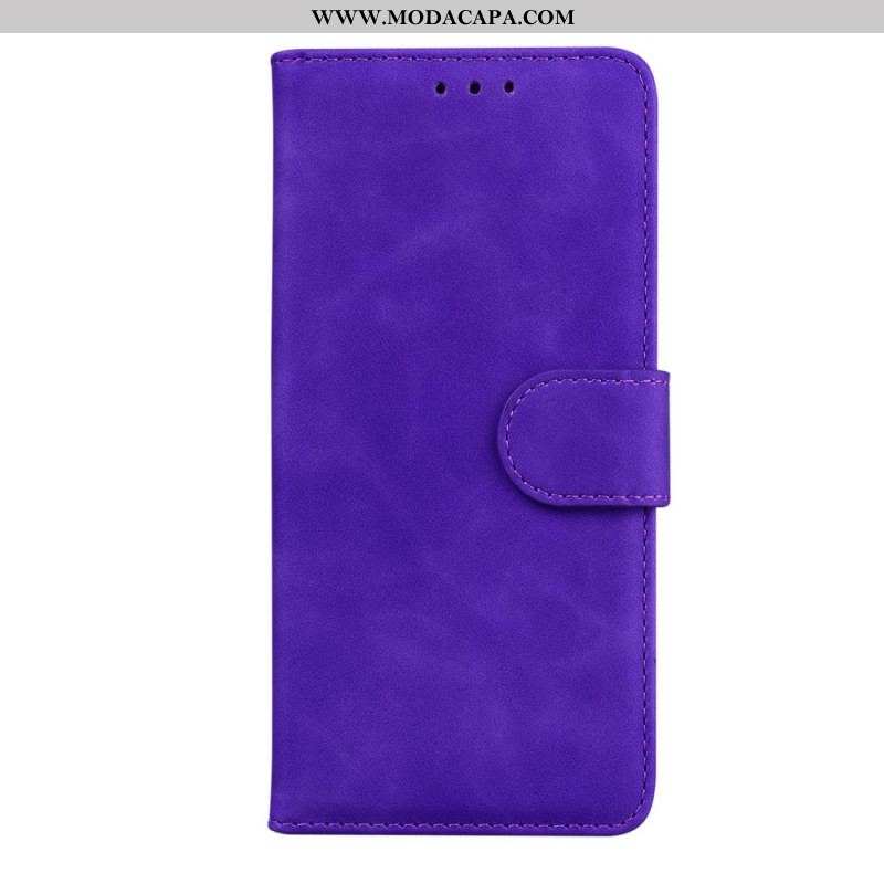 Capa Flip Para Samsung Galaxy A13 5G / A04s Design De Cores Sólidas