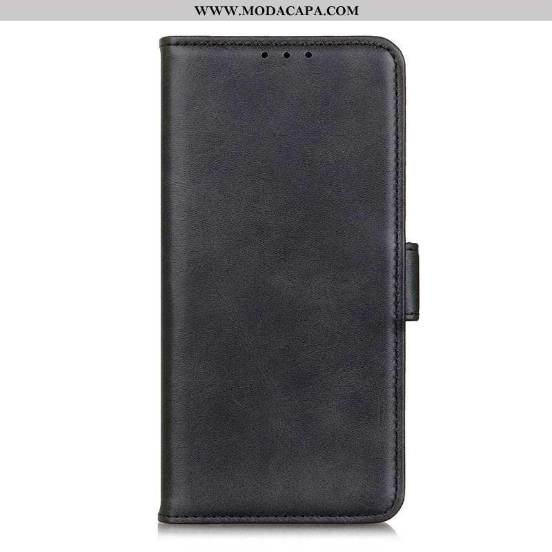 Capa Em Pele Para Samsung Galaxy A13 5G / A04s Flip Aba Dupla