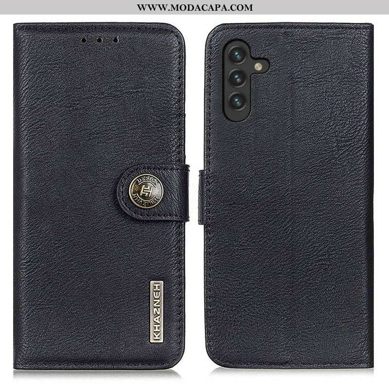 Capa Flip Para Samsung Galaxy A13 5G / A04s Imitação De Couro Khazneh