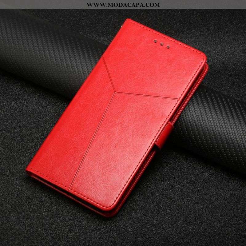 Capa De Couro Para Samsung Galaxy A13 5G / A04s Estilo Couro Geo Y Design