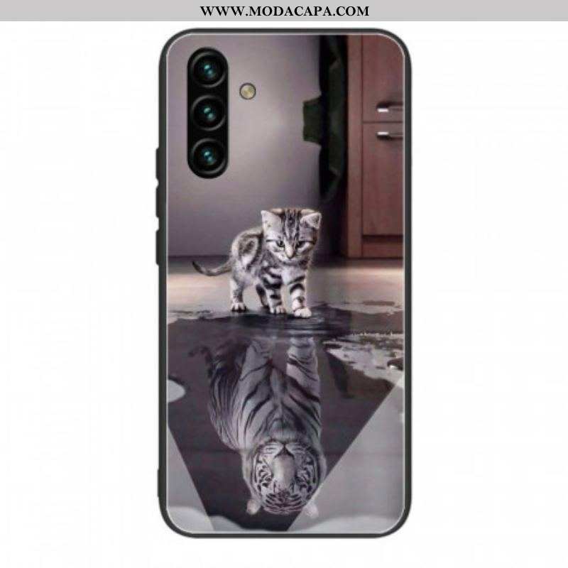 Capa Para Samsung Galaxy A13 5G / A04s Vidro Temperado Ernest O Tigre