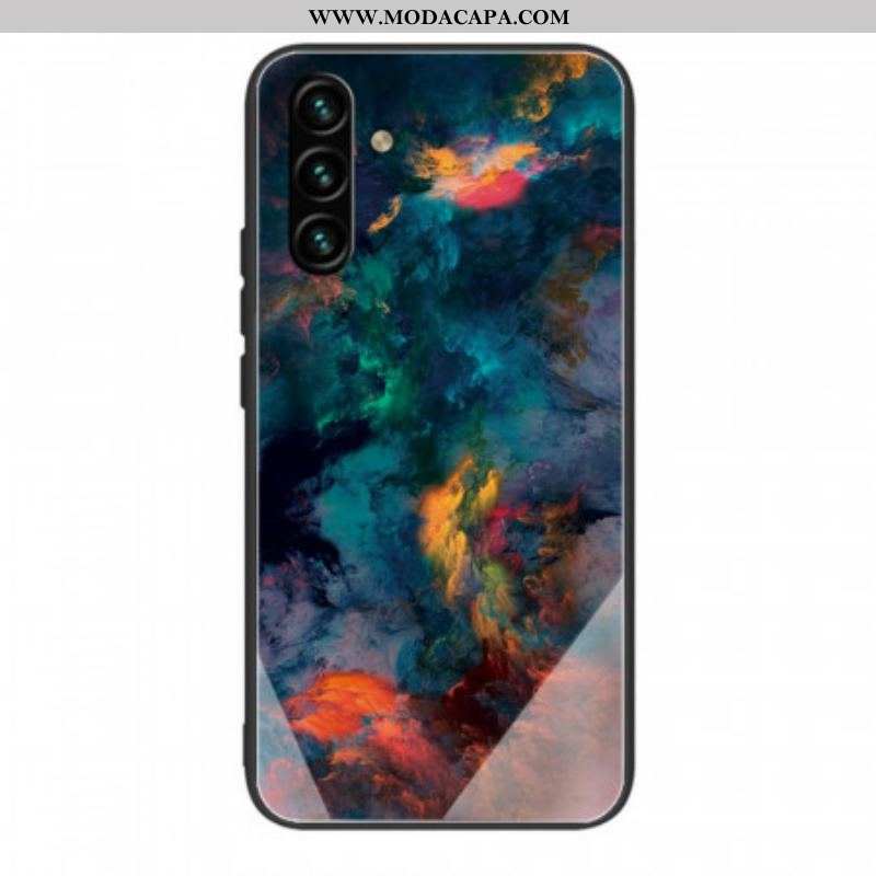 Capa Para Samsung Galaxy A13 5G / A04s Vidro Temperado Celeste