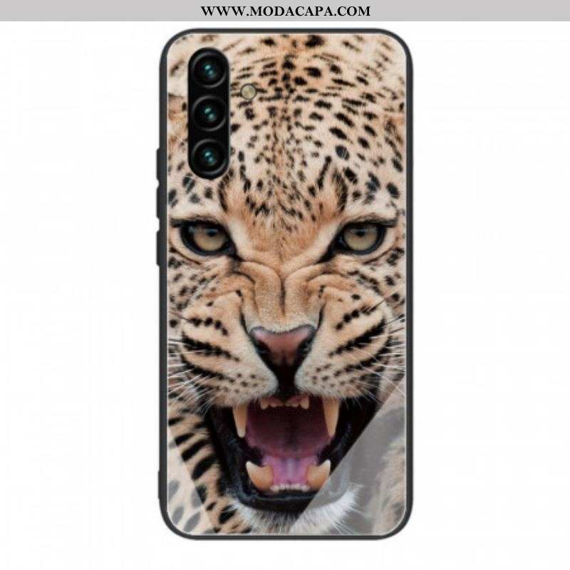 Capa Para Samsung Galaxy A13 5G / A04s Vidro Temperado Leopardo