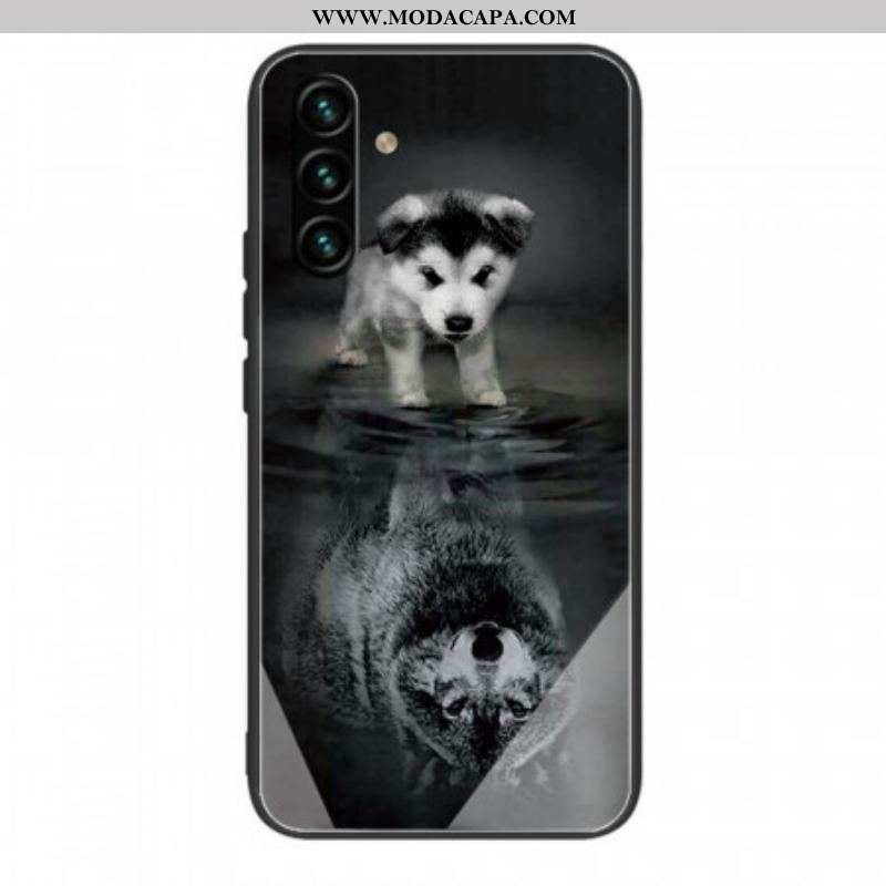 Capa De Celular Para Samsung Galaxy A13 5G / A04s Cachorrinho Sonho De Vidro Temperado