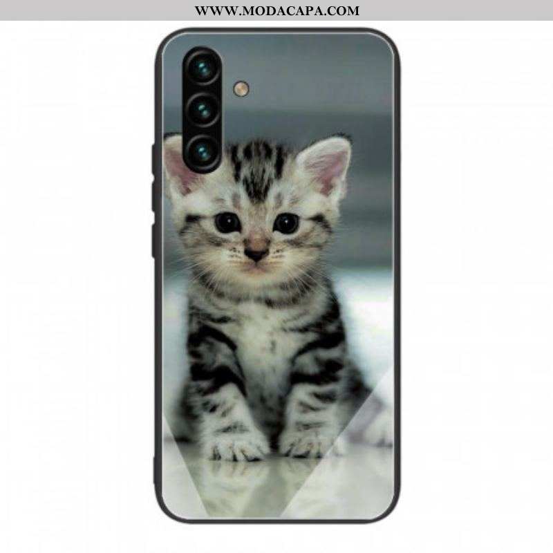 Capa Para Samsung Galaxy A13 5G / A04s Vidro Temperado Gatinho