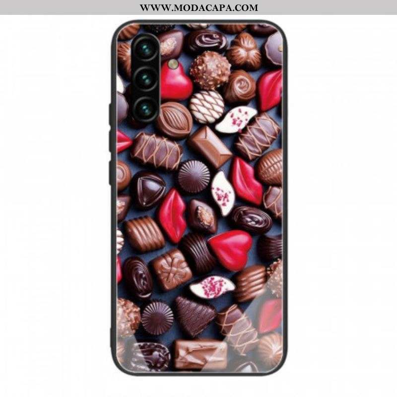 Capa Para Samsung Galaxy A13 5G / A04s Vidro Temperado Chocolate