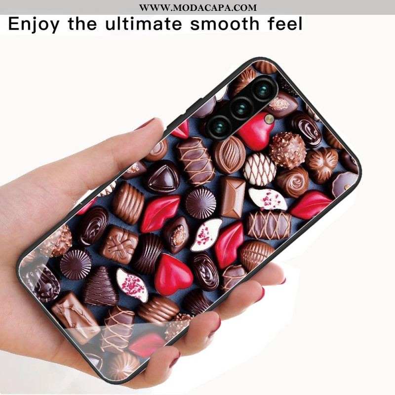 Capa Para Samsung Galaxy A13 5G / A04s Vidro Temperado Chocolate