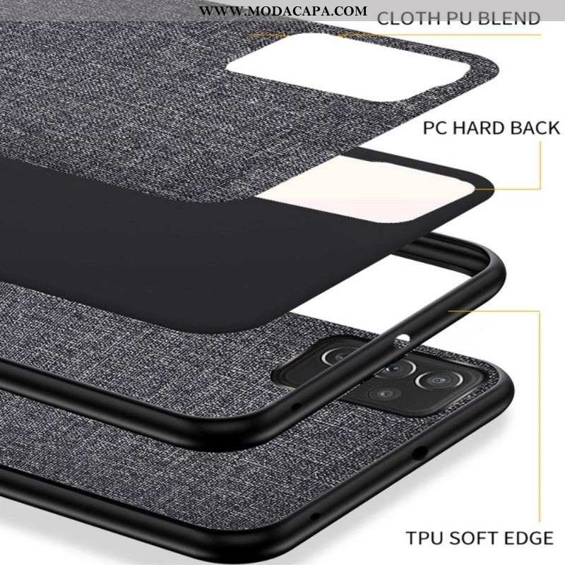 Capa Para Samsung Galaxy A13 Textura De Tecido